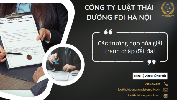 Các trường hợp hòa giải tranh chấp đất đai